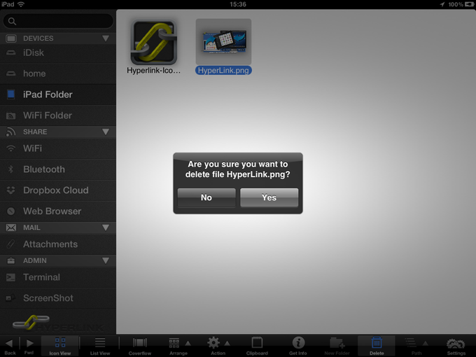 iPad Folder Deleting